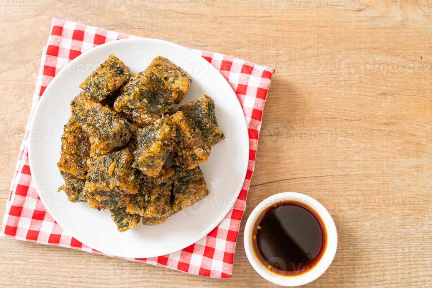 Fried Chinese chives dumpling cake photo