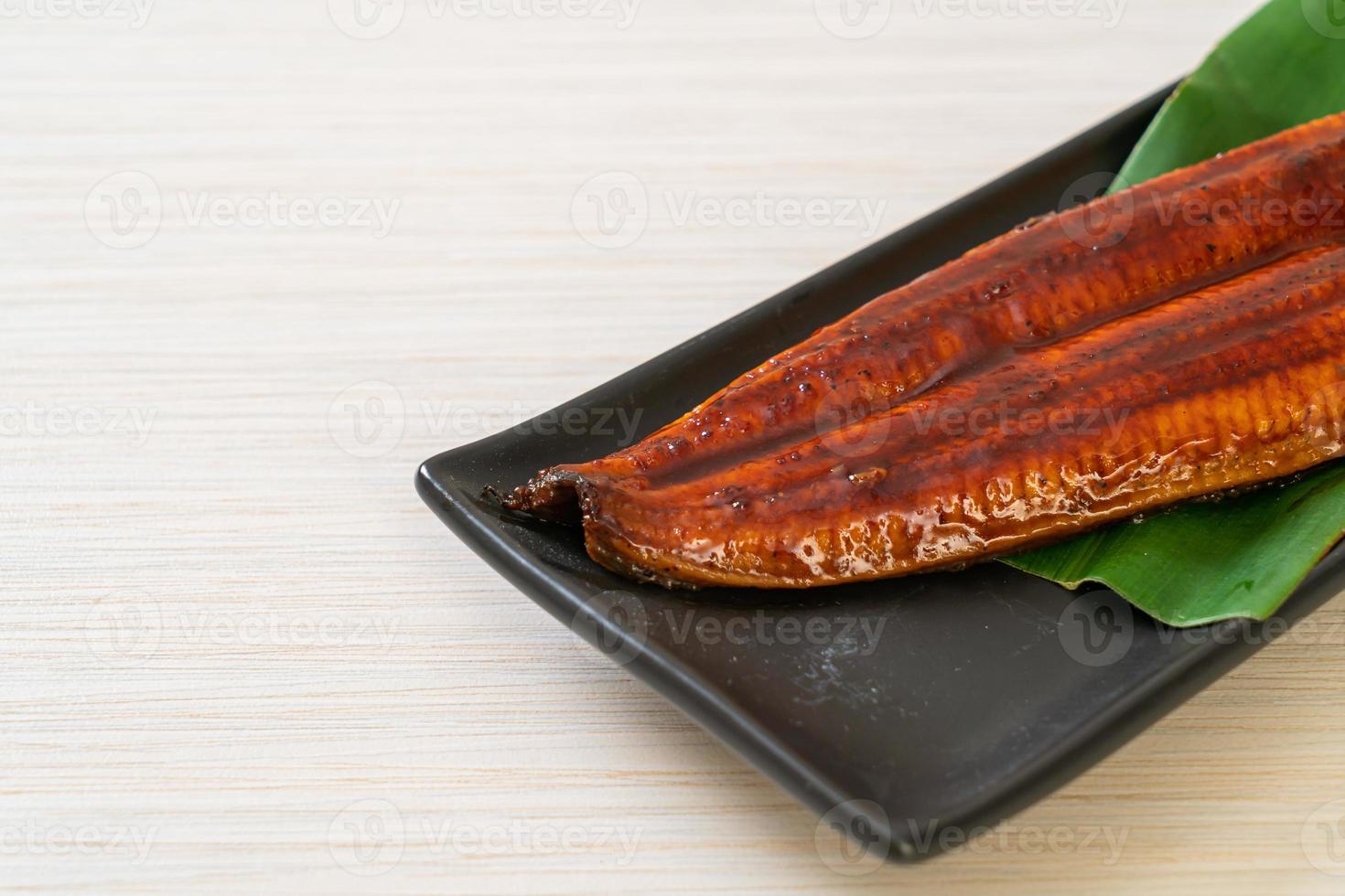 grilled eel or grilled unagi with sauce photo