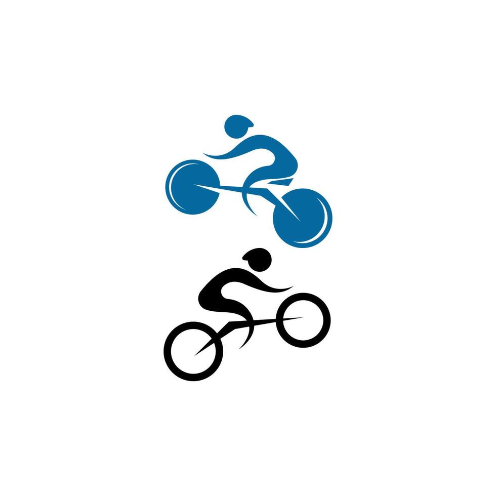 bicicleta. vector de diseño de logotipo de icono de bicicleta. plantilla de concepto de ciclismo