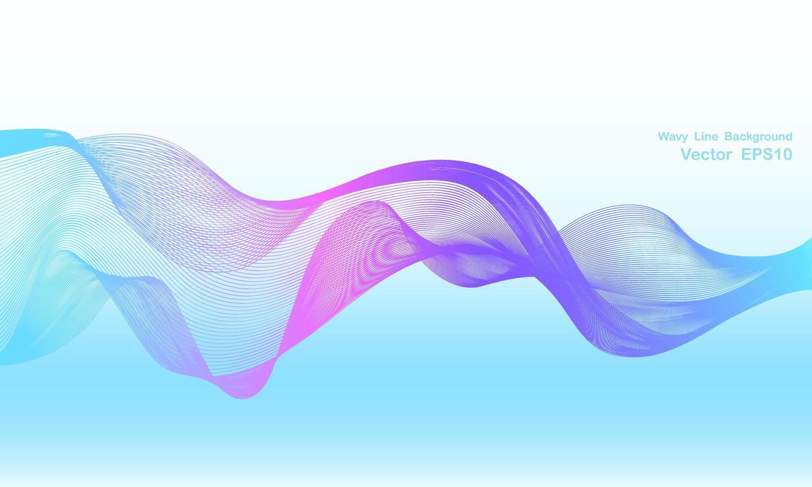 abstract colorful wave line background vector