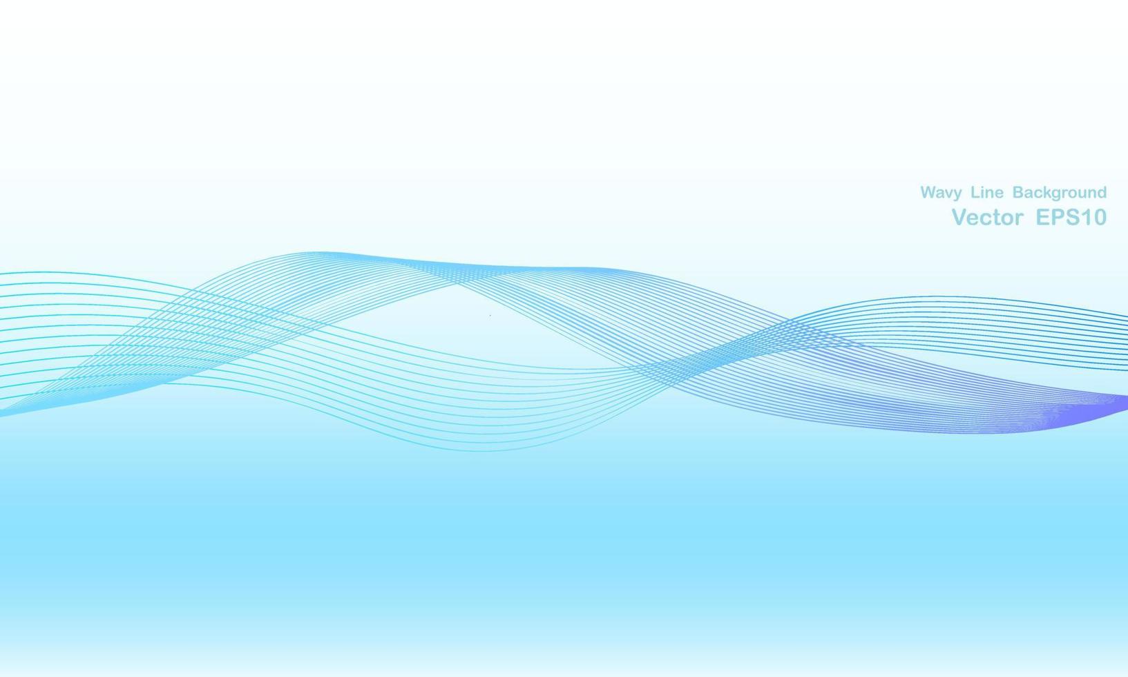 Abstract blue wave water background vector