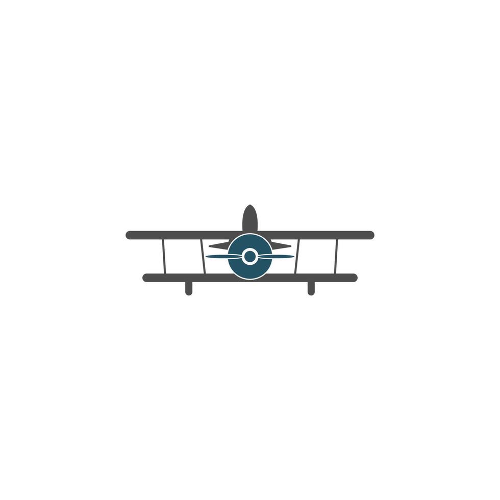 Plane icon logo design template vector