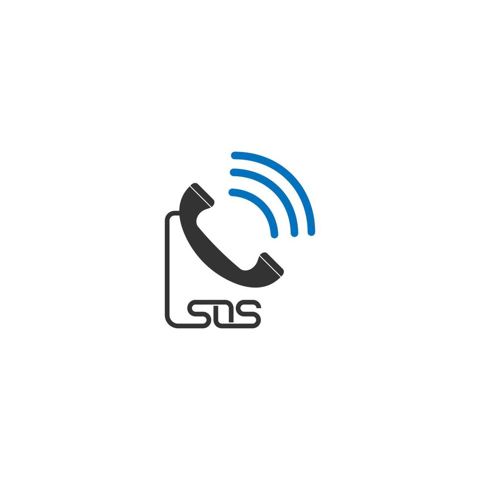 SOS symbol icon design concept vector template