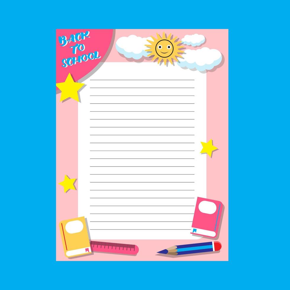 Hand Drawn Back To School Illustrations Vector Stock