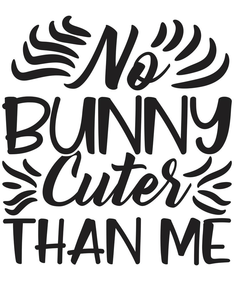 Bunny Easter T-shirt Design vector