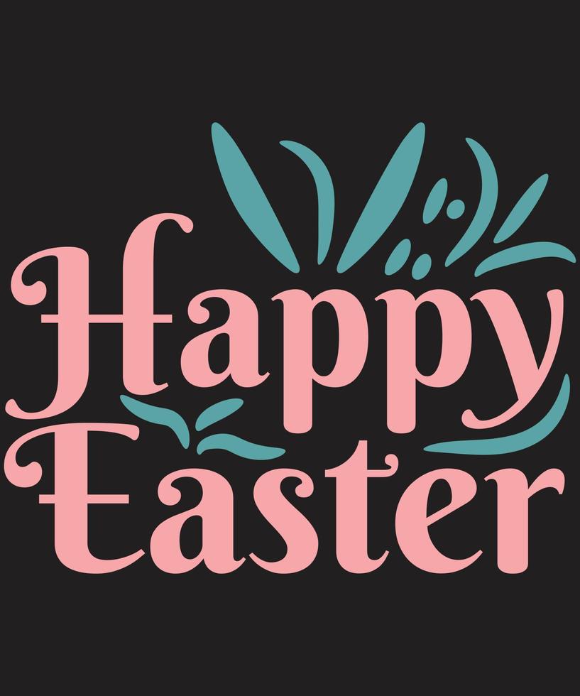 Happy Easter T-shirt Design vector