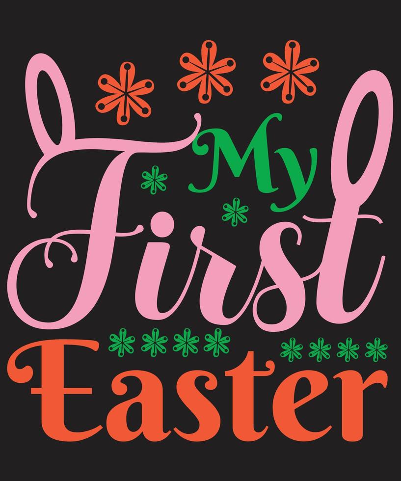 My First Easter vector
