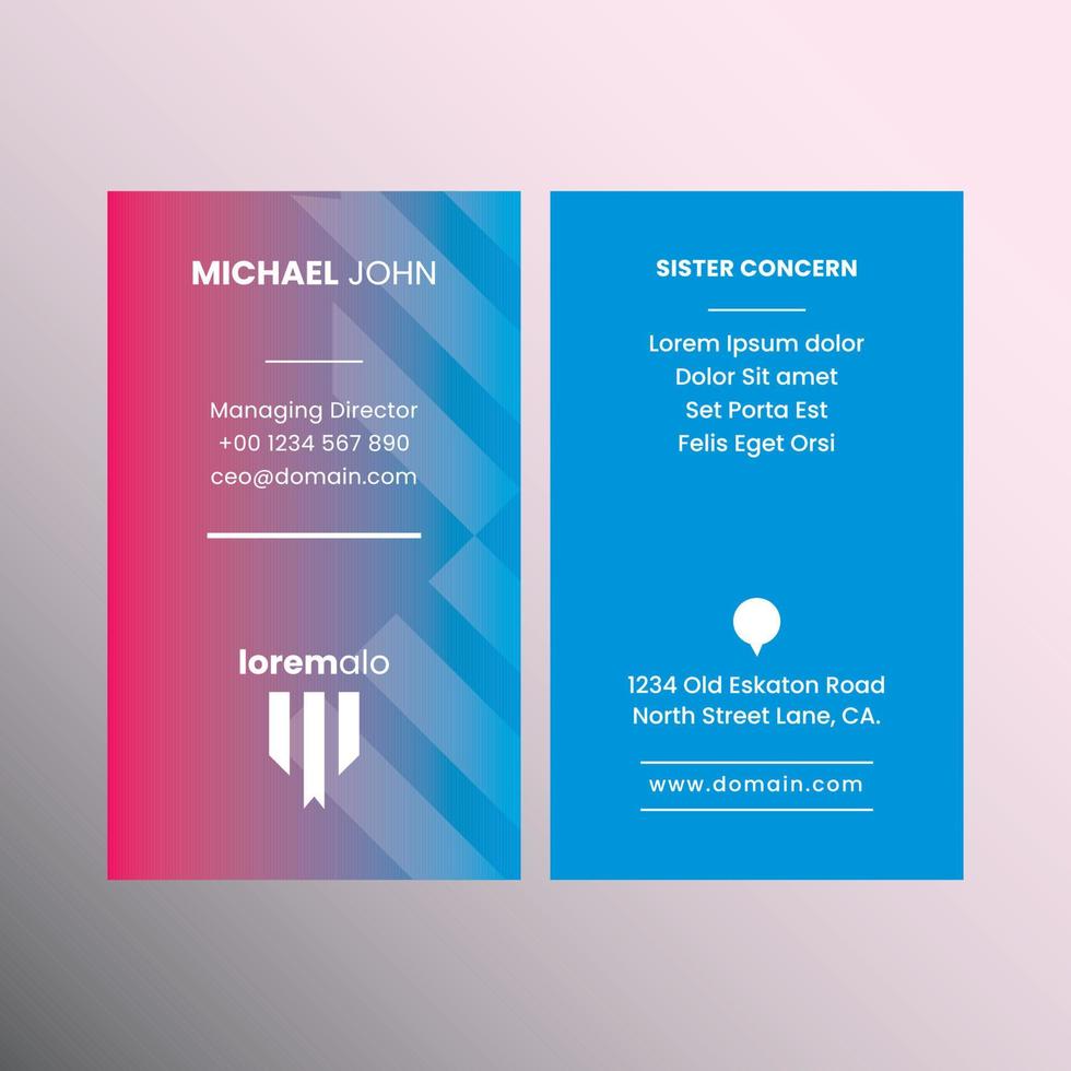 Vertical Business Card Vol 2 vector