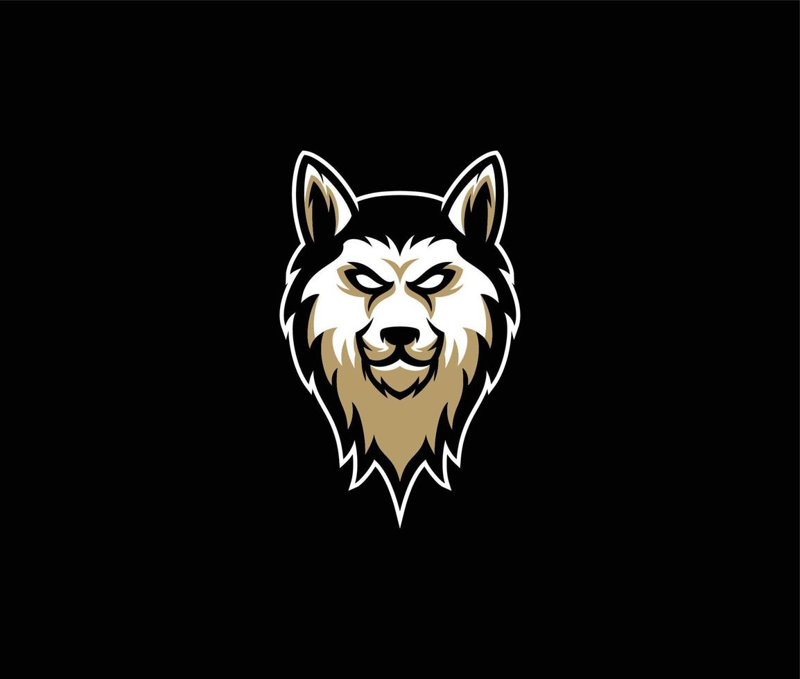 Husky head vector illustration