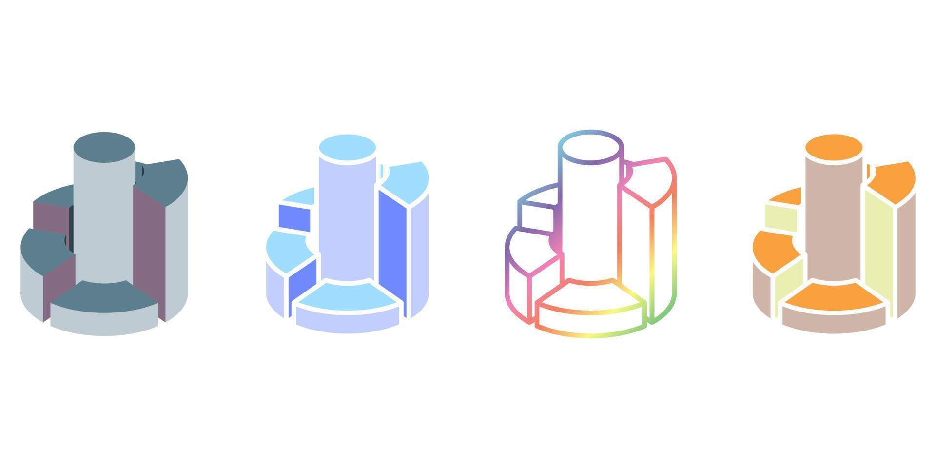 Infographic Element. Pie Chart Design set. vector