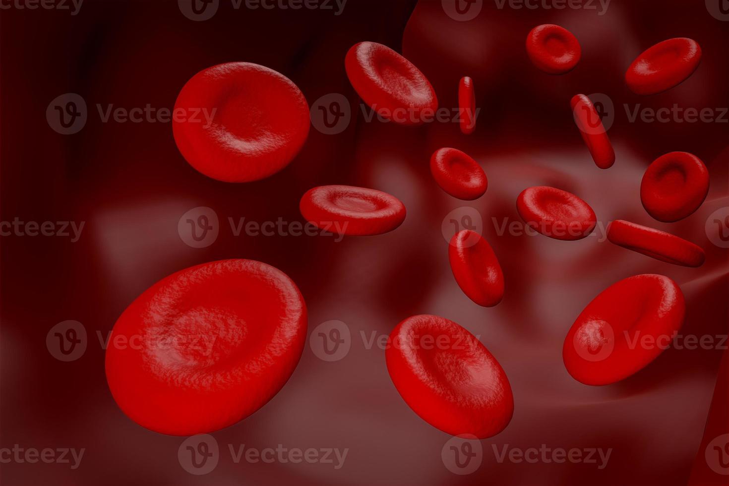 red blood and white blood  cell concept inside bloood tube graphic 3D rendering - Illustration photo