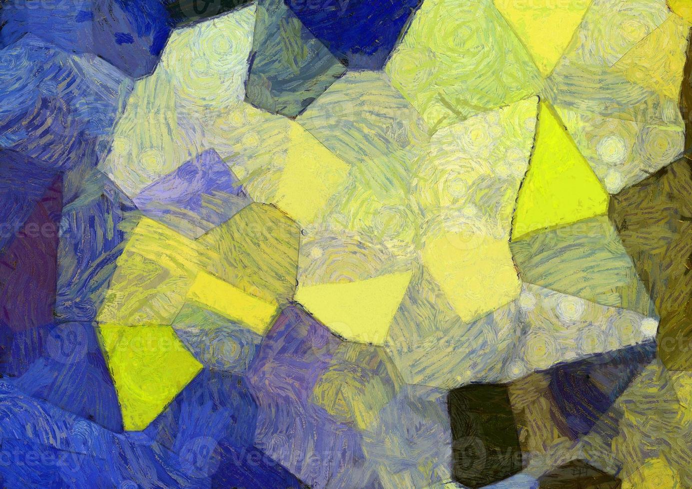 Abstract oil painting background Impressionist style illustrated to create designs. photo