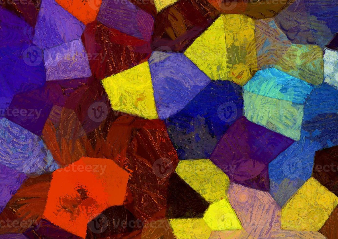 Abstract oil painting background Impressionist style illustrated to create designs. photo