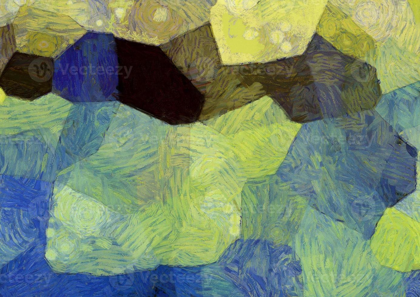 Abstract oil painting background Impressionist style illustrated to create designs. photo