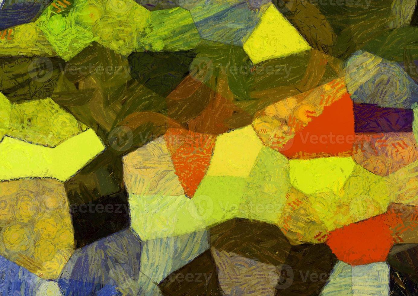 Abstract oil painting background Impressionist style illustrated to create designs. photo