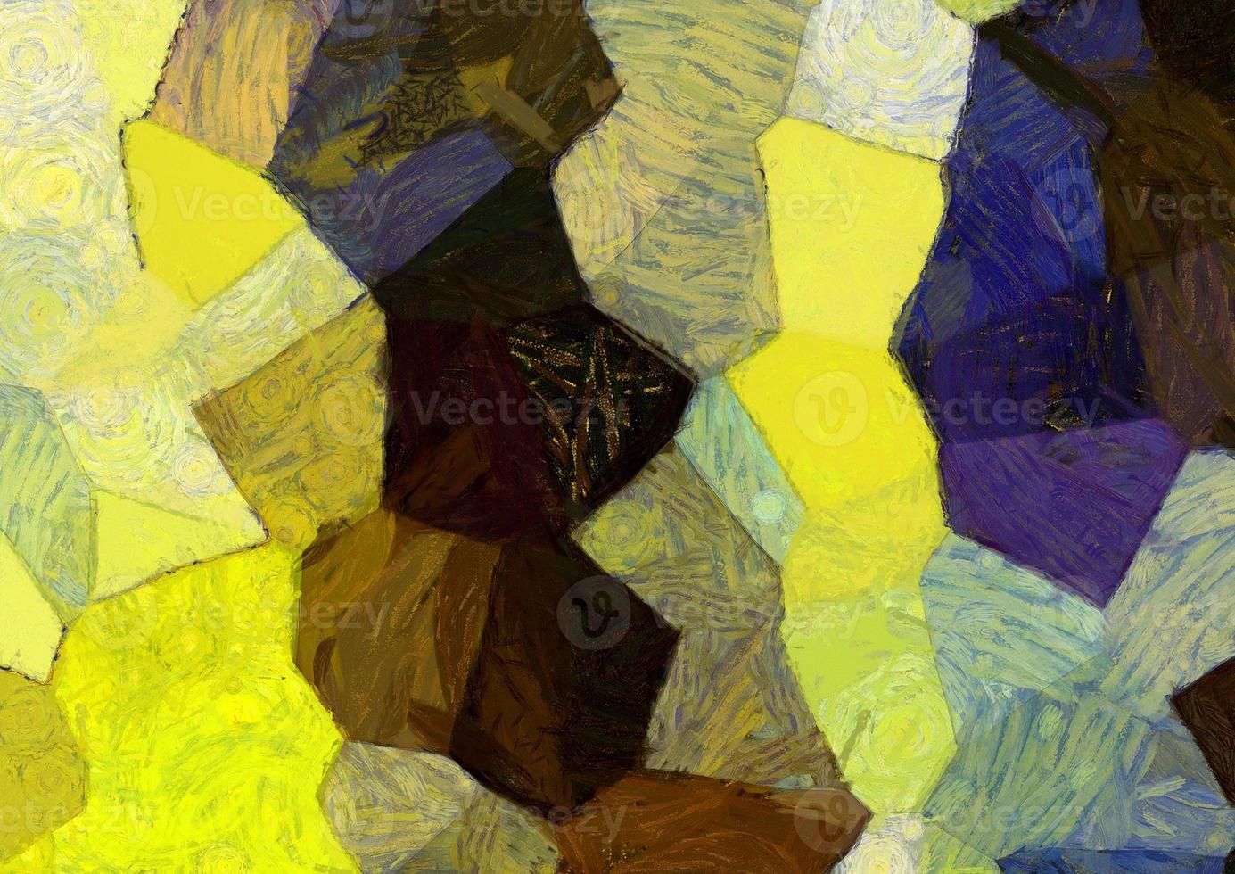 Abstract oil painting background Impressionist style illustrated to create designs. photo