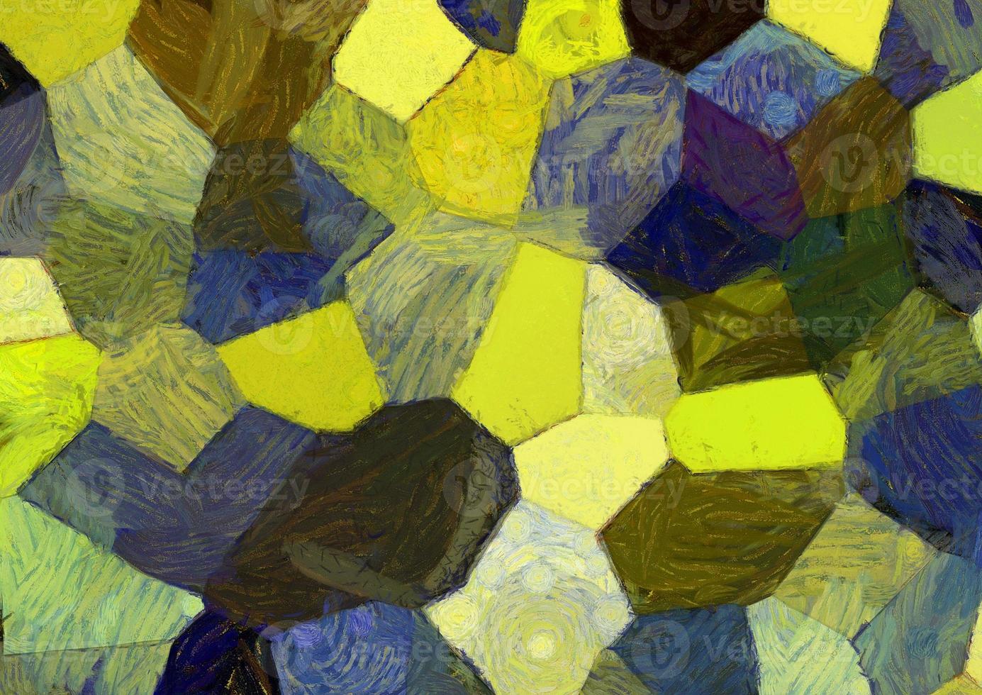 Abstract oil painting background Impressionist style illustrated to create designs. photo