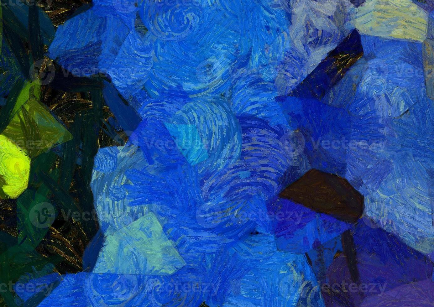 Abstract oil painting background Impressionist style illustrated to create designs. photo
