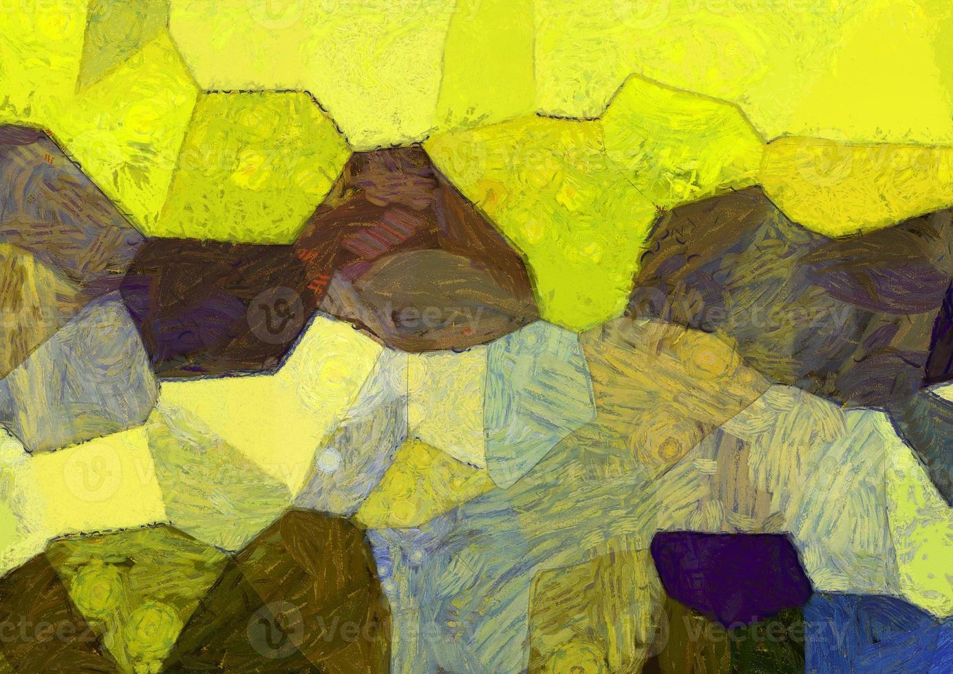 Abstract oil painting background Impressionist style illustrated to create designs. photo