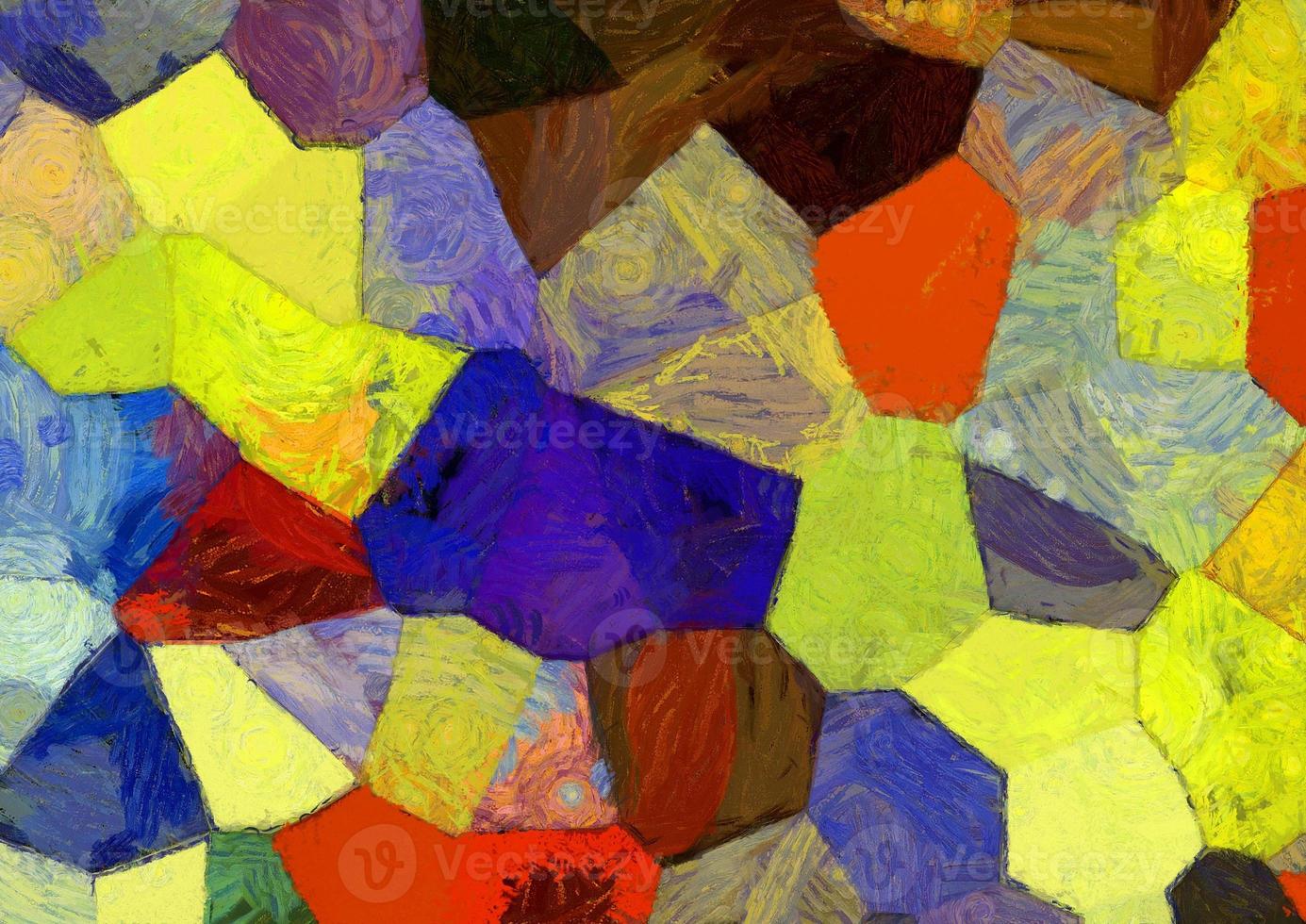Abstract oil painting background Impressionist style illustrated to create designs. photo