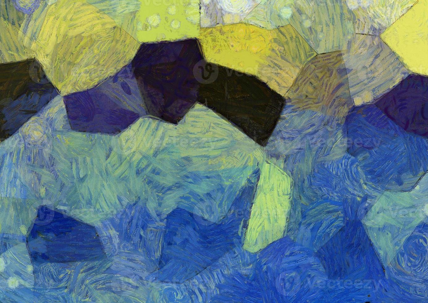 Abstract oil painting background Impressionist style illustrated to create designs. photo
