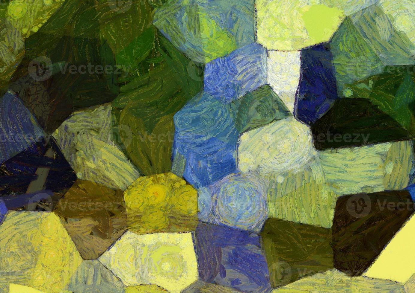 Abstract oil painting background Impressionist style illustrated to create designs. photo