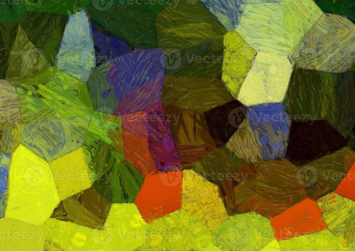 Abstract oil painting background Impressionist style illustrated to create designs. photo