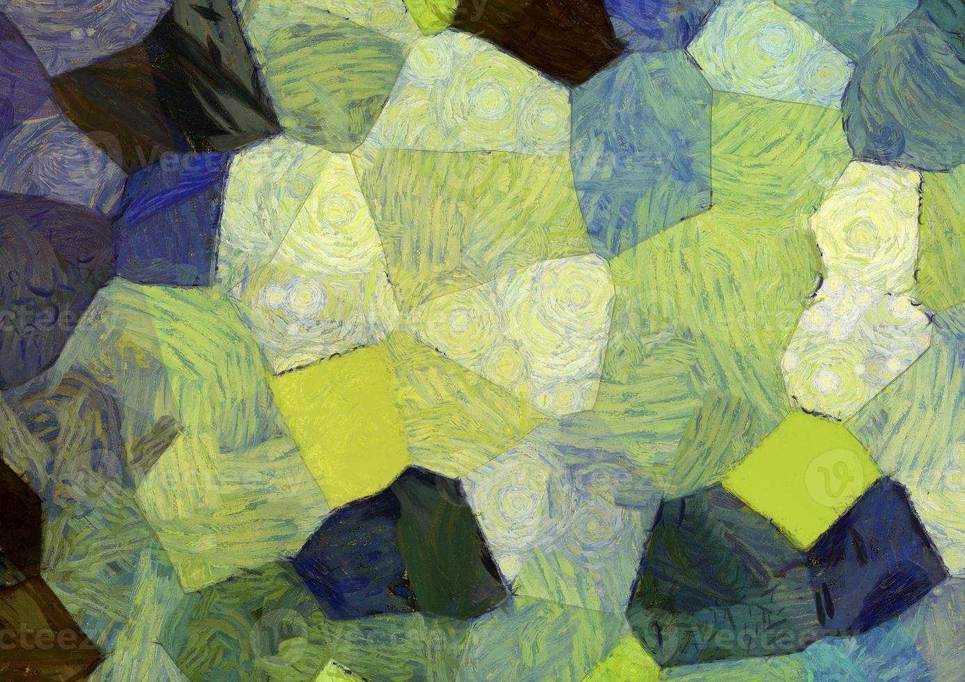 Abstract oil painting background Impressionist style illustrated to create designs. photo