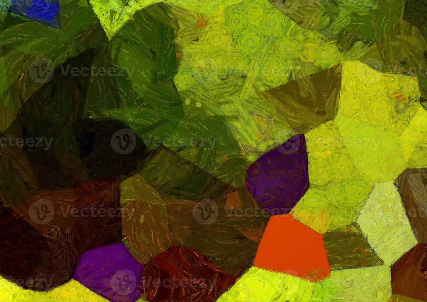 Abstract oil painting background Impressionist style illustrated to create designs. photo