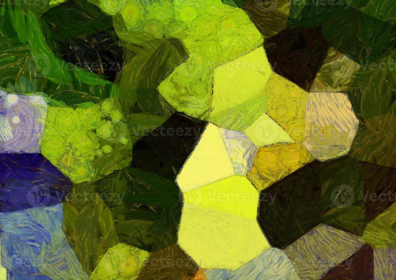 Abstract oil painting background Impressionist style illustrated to create designs. photo