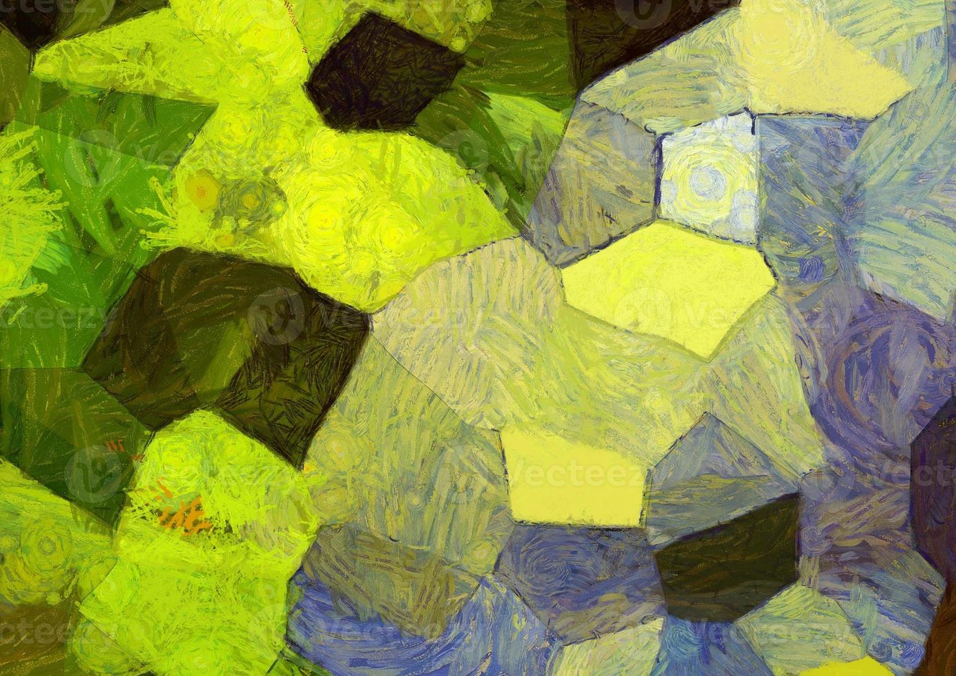 Abstract oil painting background Impressionist style illustrated to create designs. photo