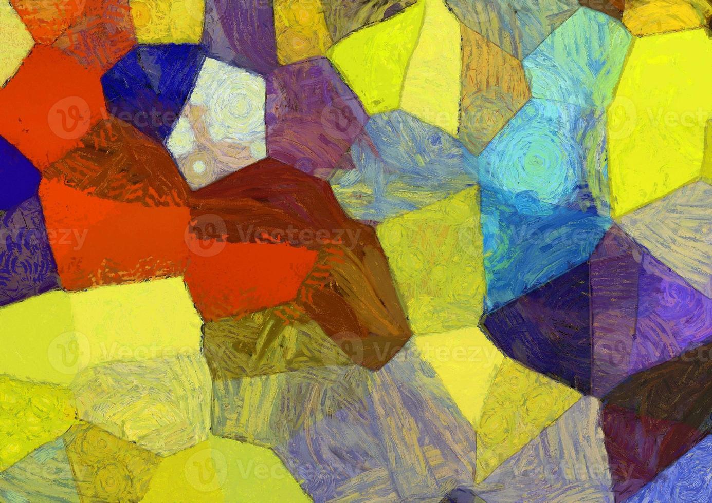 Abstract oil painting background Impressionist style illustrated to create designs. photo
