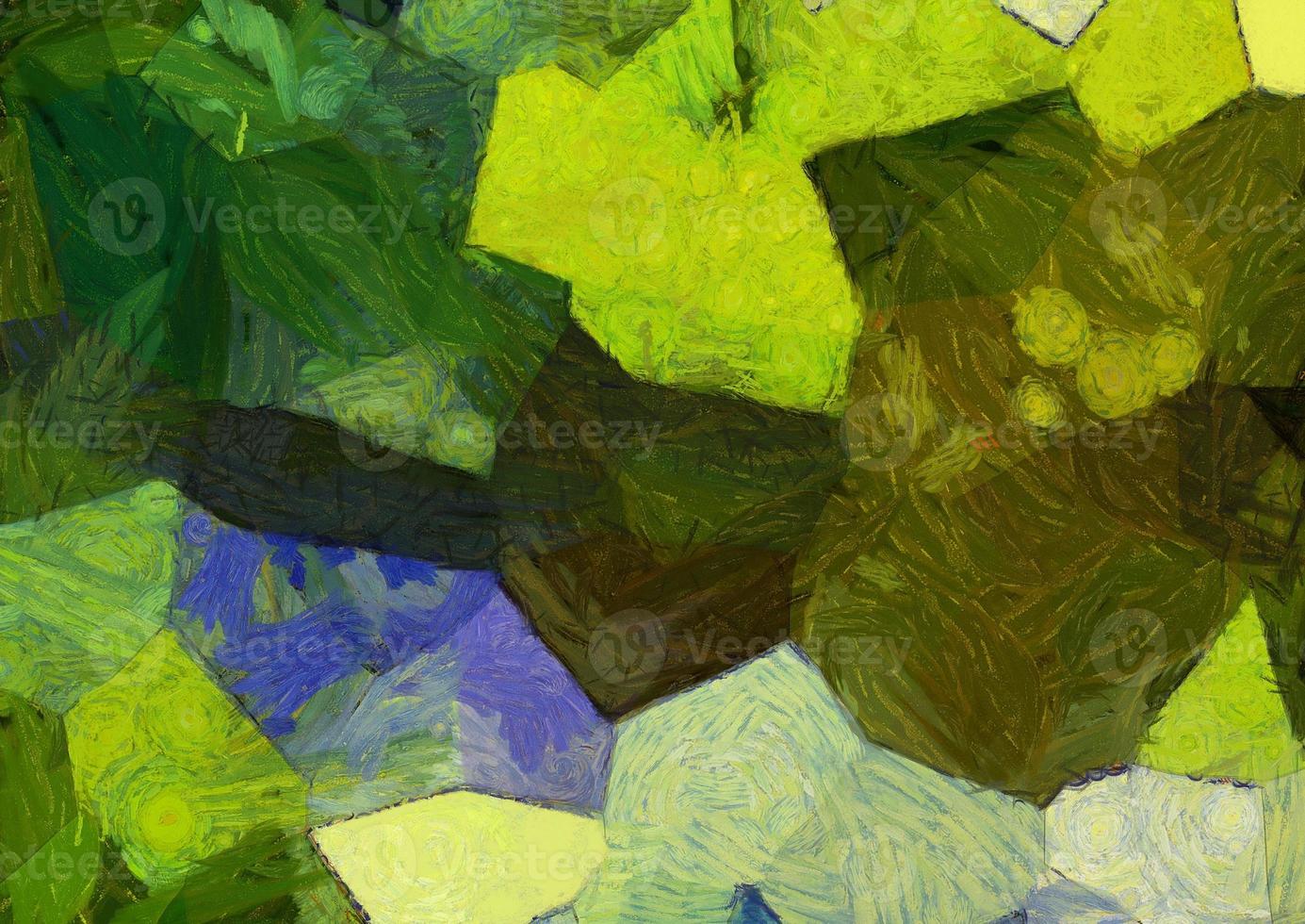Abstract oil painting background Impressionist style illustrated to create designs. photo