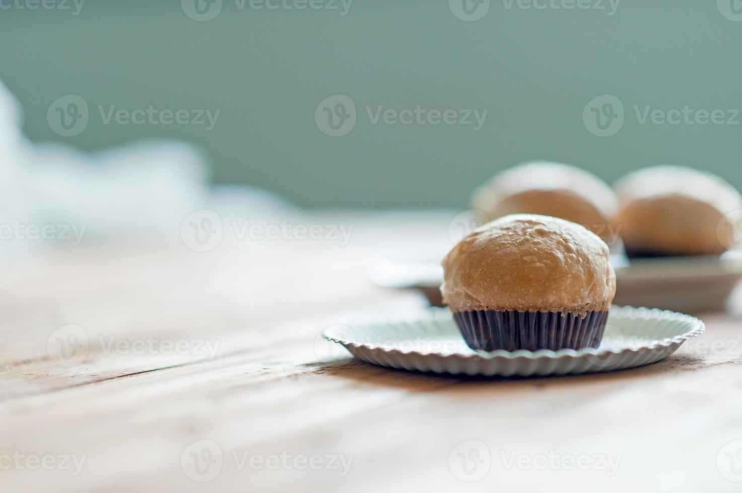 Bread is placed on the table in the morning of every day, ready to eat concept food with copy space. photo