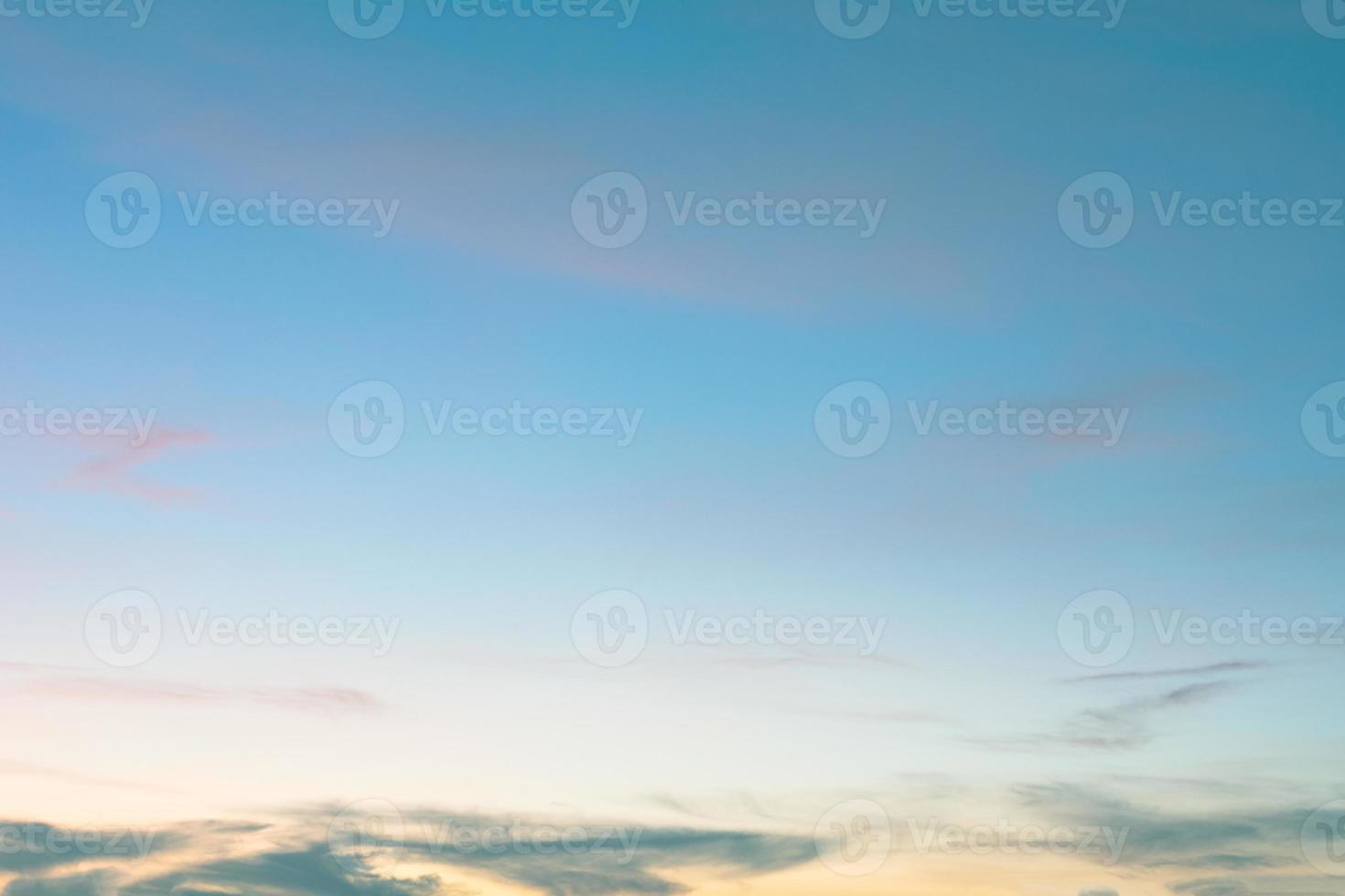 Blue sky background with beautiful clouds photo