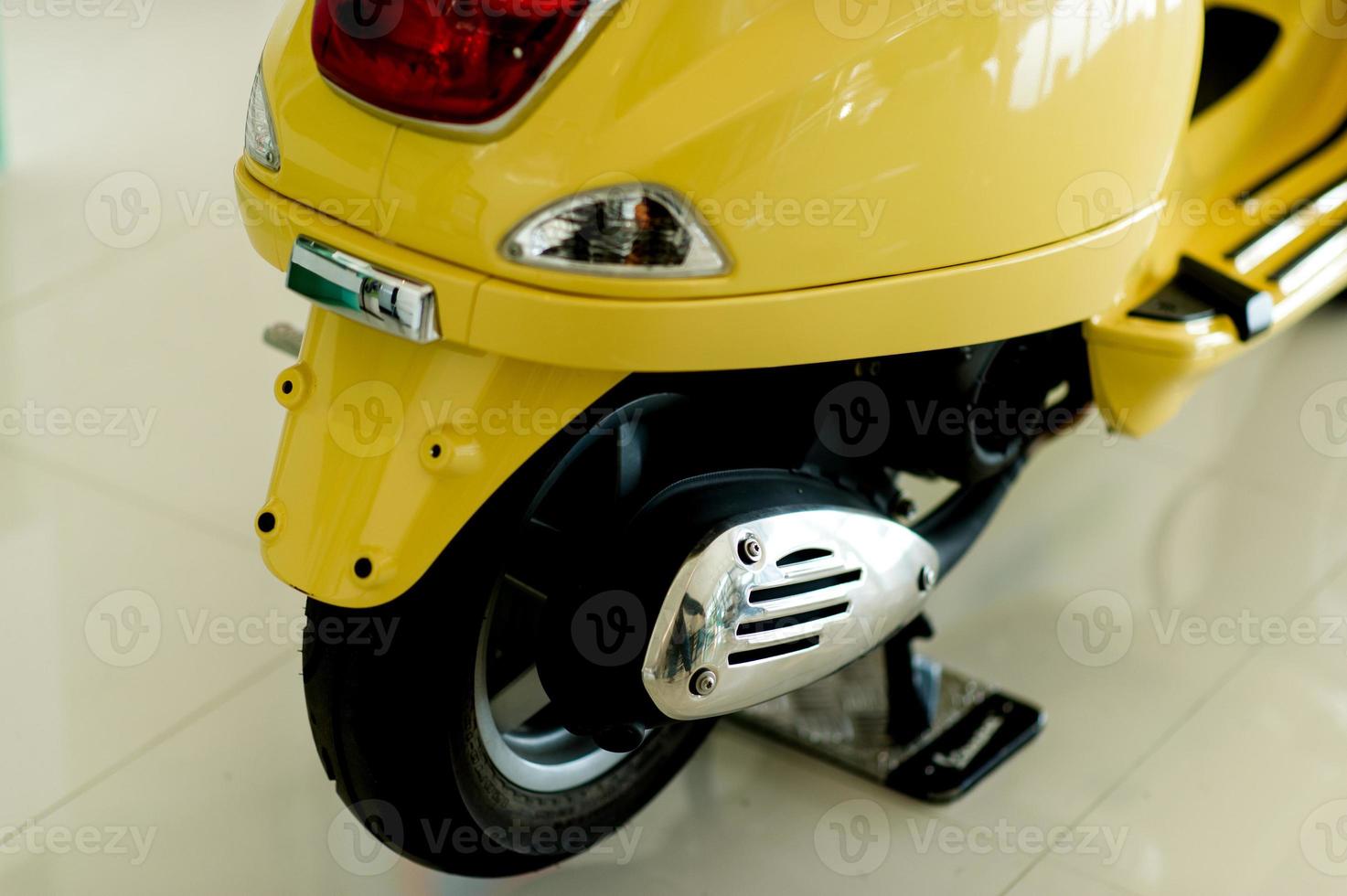 Mosai, a two-wheeled car that can take us in various places Driving concept With copy space photo
