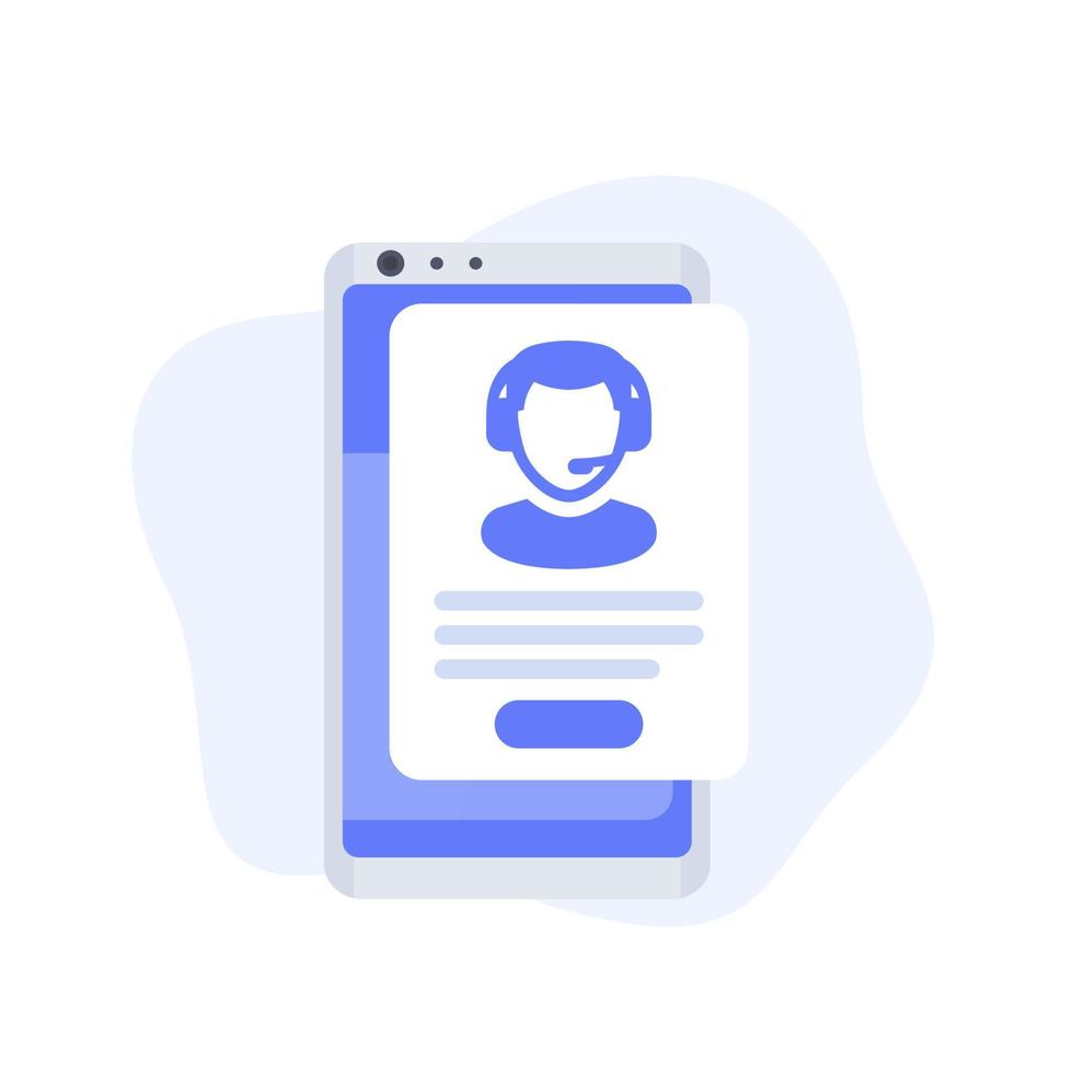 customer service icon with a phone vector