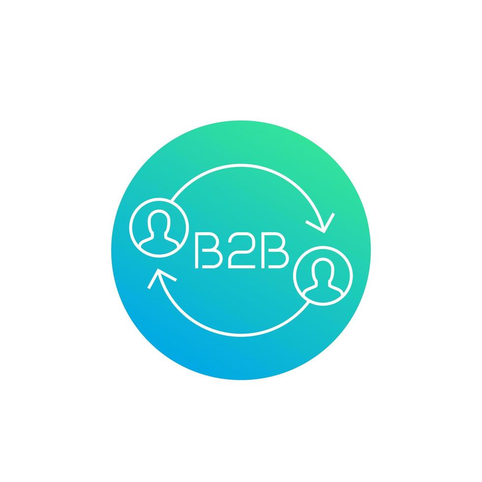 b2b sales vector icon