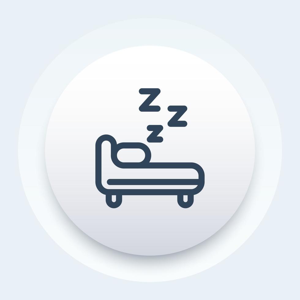 Hostel vector icon in line style