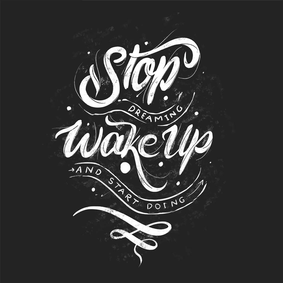 Creative Lettering Quotes 6728400 Vector Art at Vecteezy