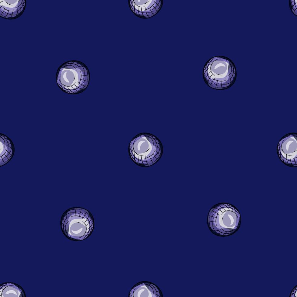 Glass balls seamless pattern. Decorative shapes background. vector