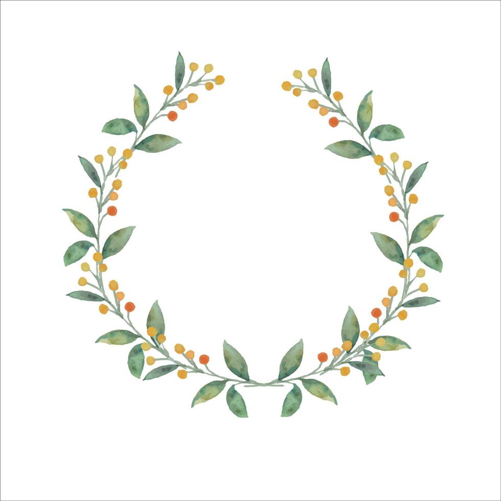 frame with leaves. vector