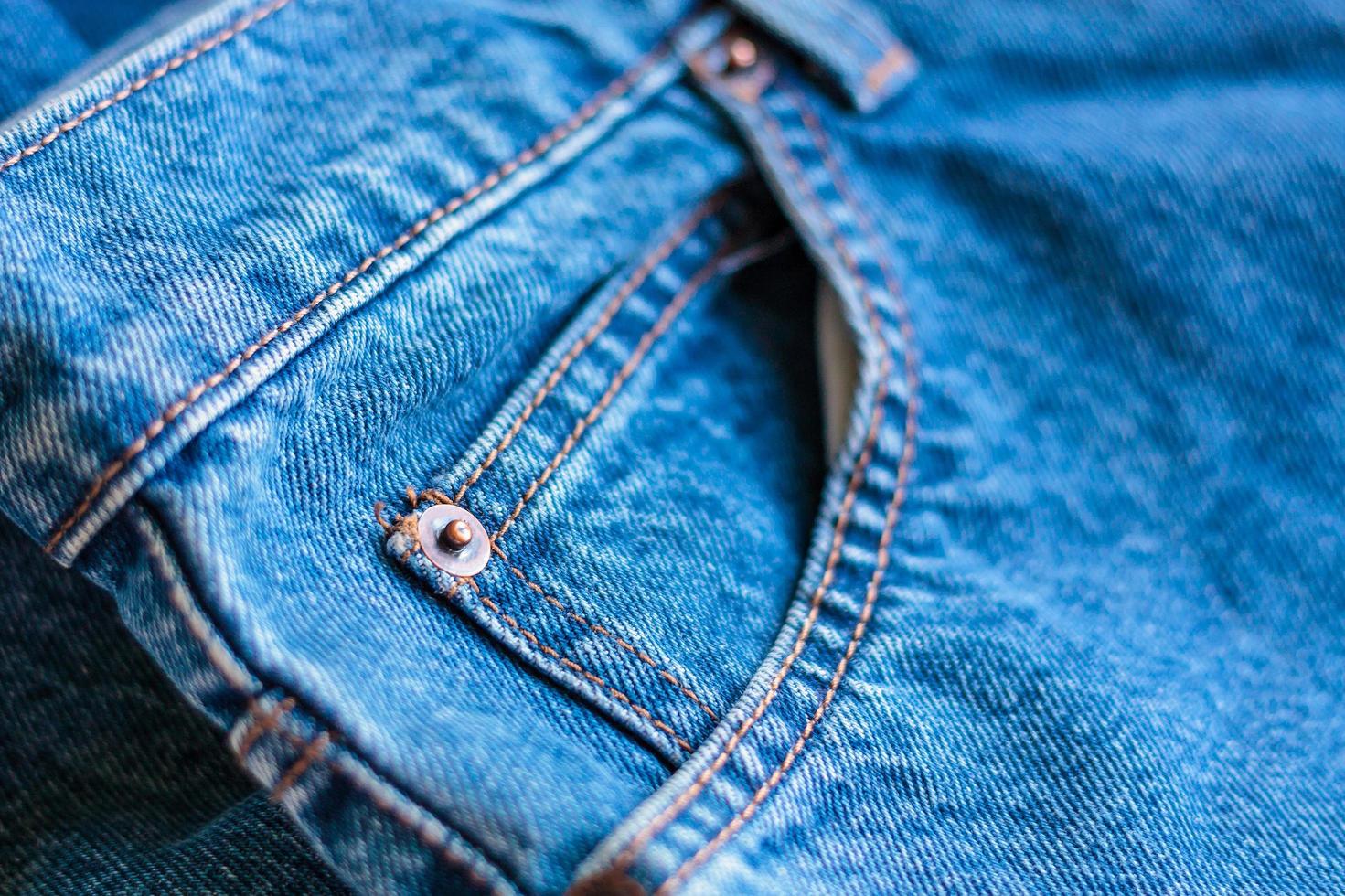 blue jeans pocket photo