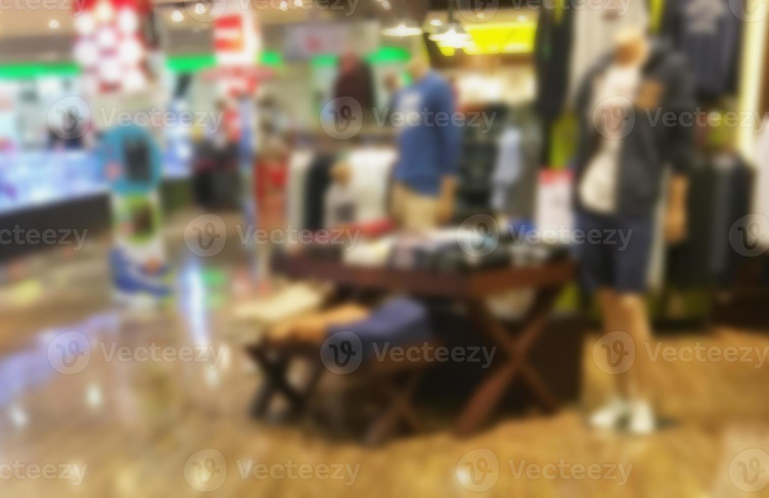 boutique shop blurred background photo