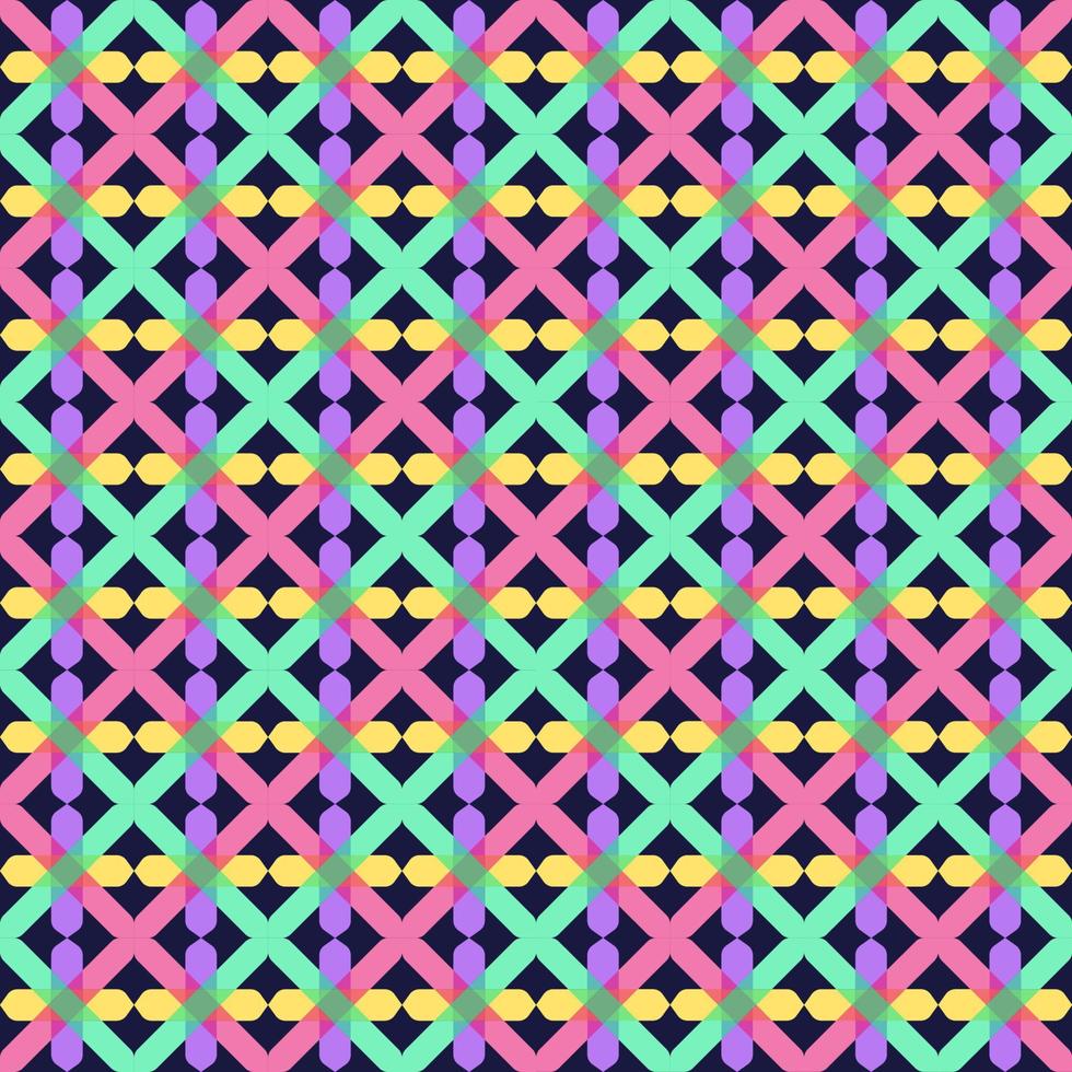 Colorful Geometric Pattern Square Shape with Green Pink and Purple for Background Template Texture Tile Mosaic vector