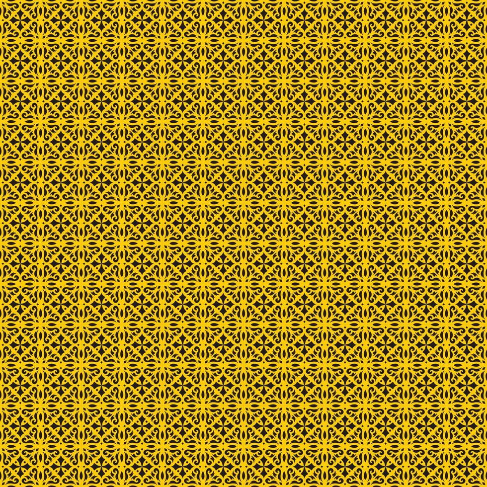 fondo abstracto de patrón geométrico de batik dorado para póster de invitación de plantilla o elementos gráficos vector