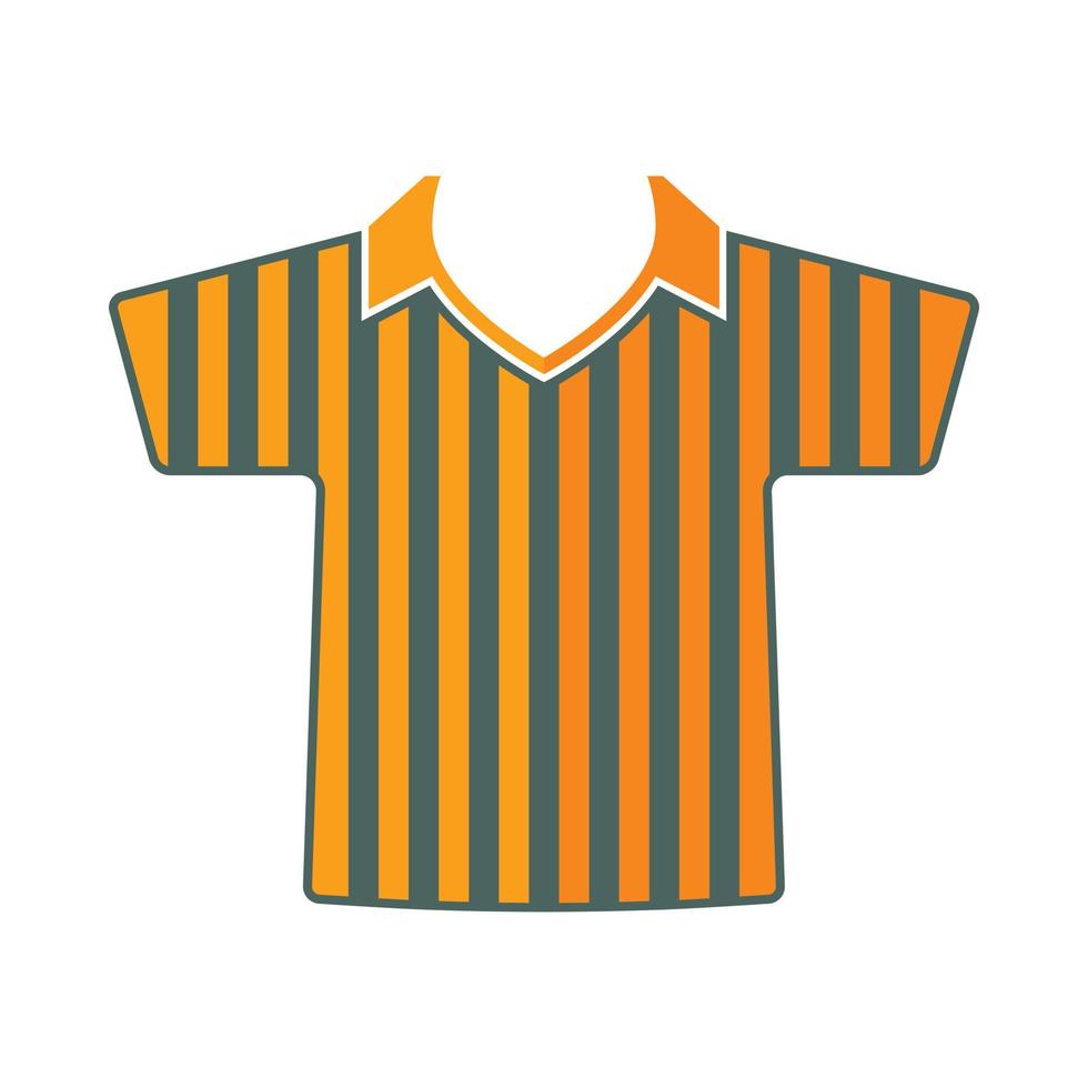 ilustración de camiseta deportiva aislada en fondo blanco vector