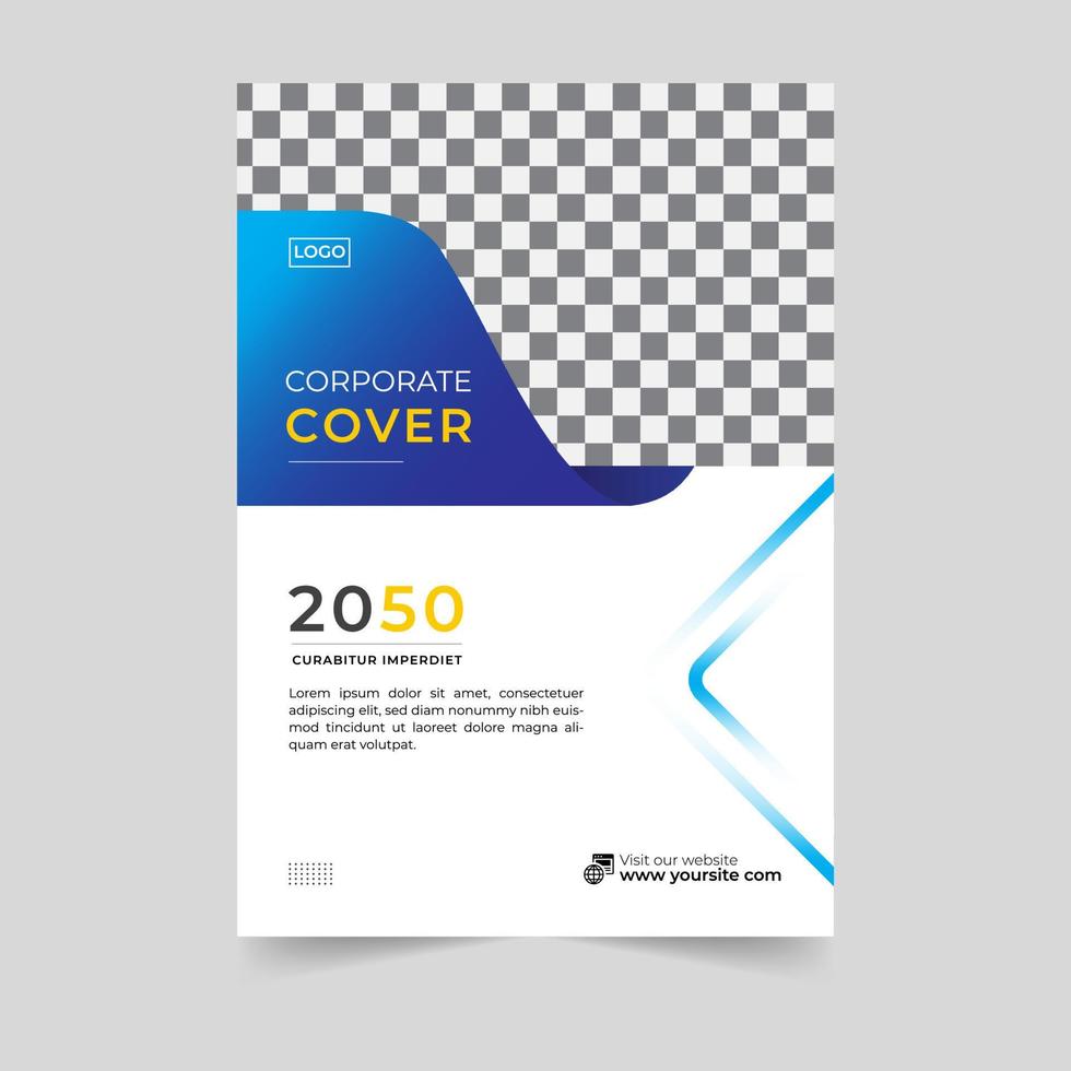 Business brochure annual report cover, modern brochure cover or flyer design. Leaflet presentation. Catalog with Abstract geometric background. Modern publication poster magazine, layout, template, vector