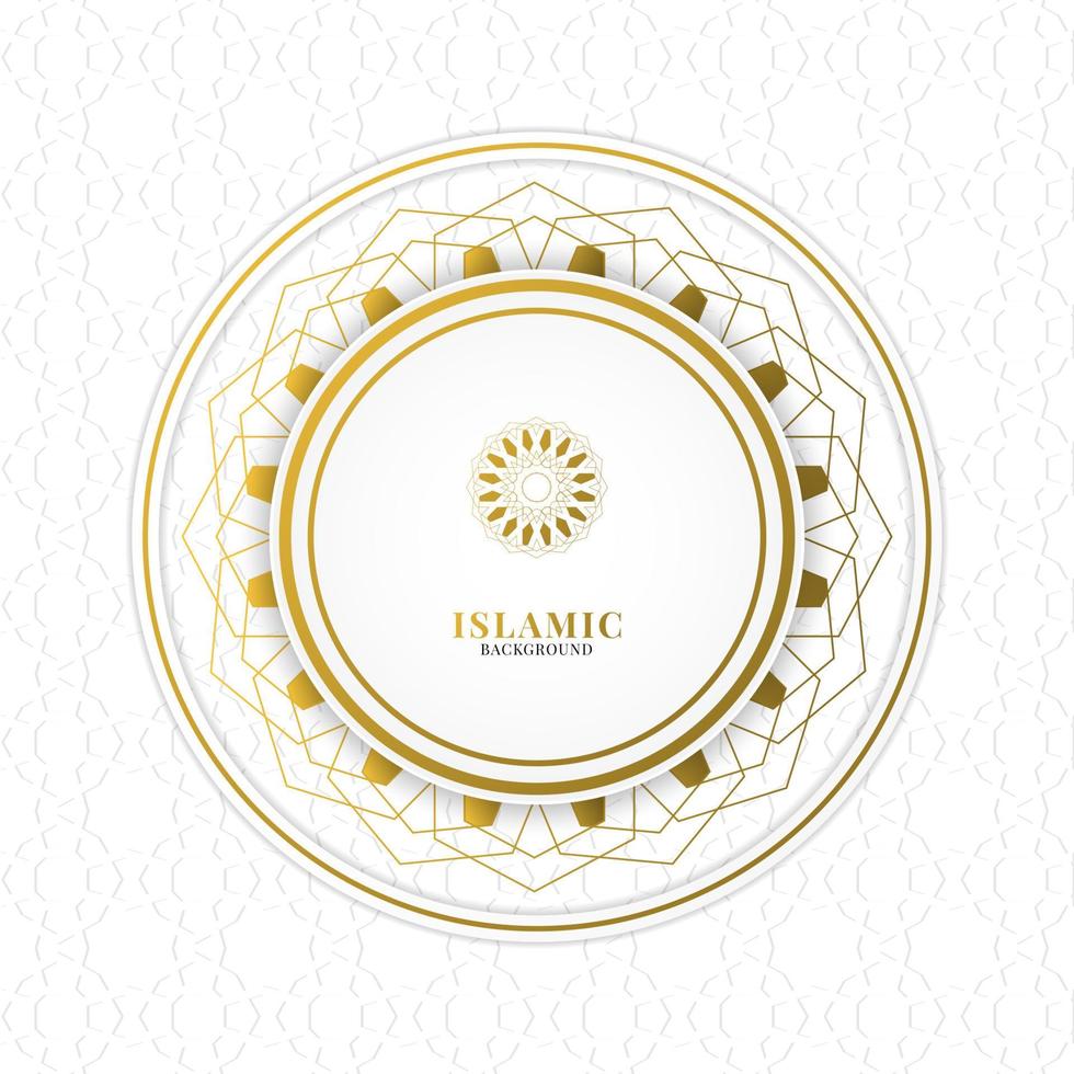 Eid Mubarak greeting card template premium vector