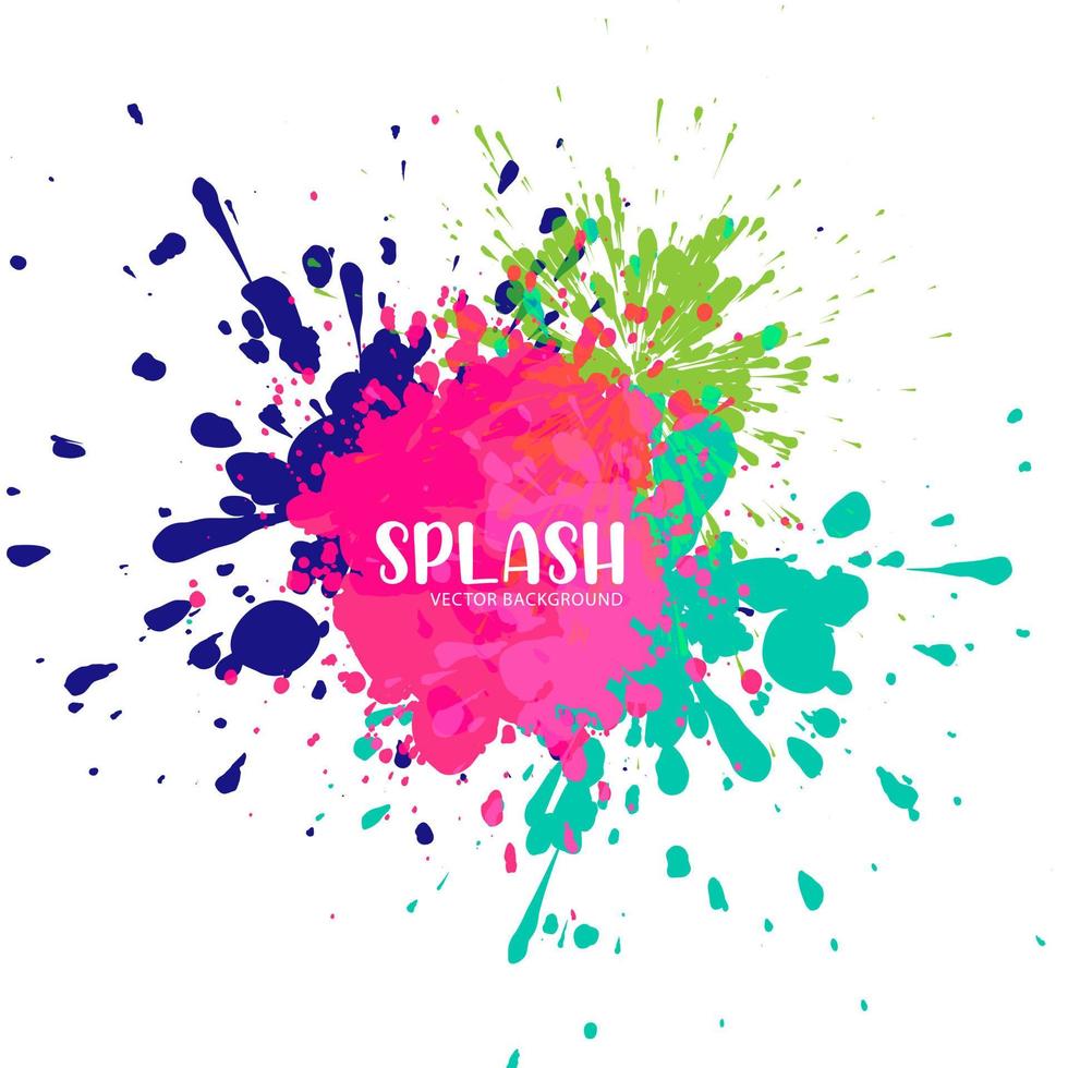 Elegant colorful splash watercolor background. Vector. vector